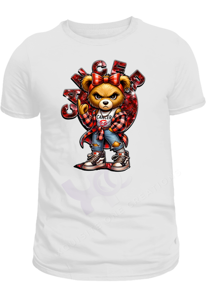 Mean Bear Zodiac (Female) White T-shirt