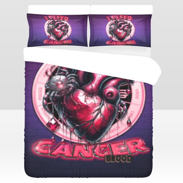 I Bleed Cancer Bedding Set